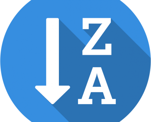 sort flat shadow icon