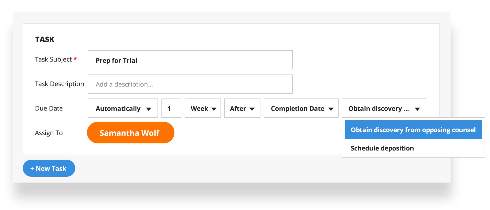 Prep for trial with Conditional Workflows in PracticePanther