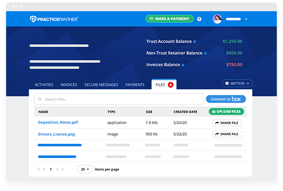 Attorney Client Portal | PracticePanther
