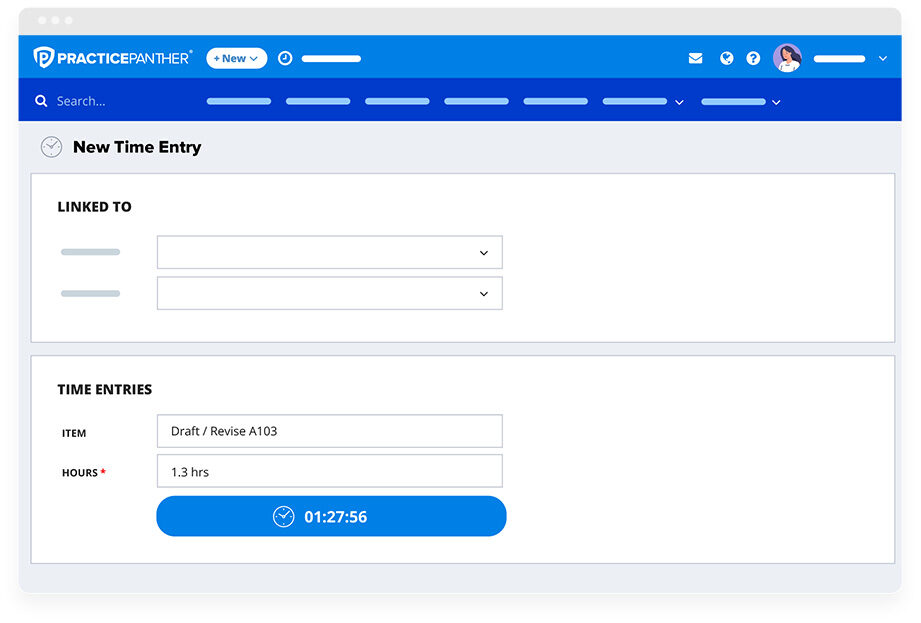 PracitcePanther's time tracking for law firms