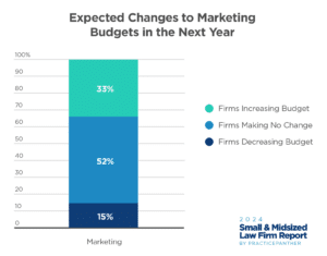 Expected Changes to Marketing Budgets in the Next Year