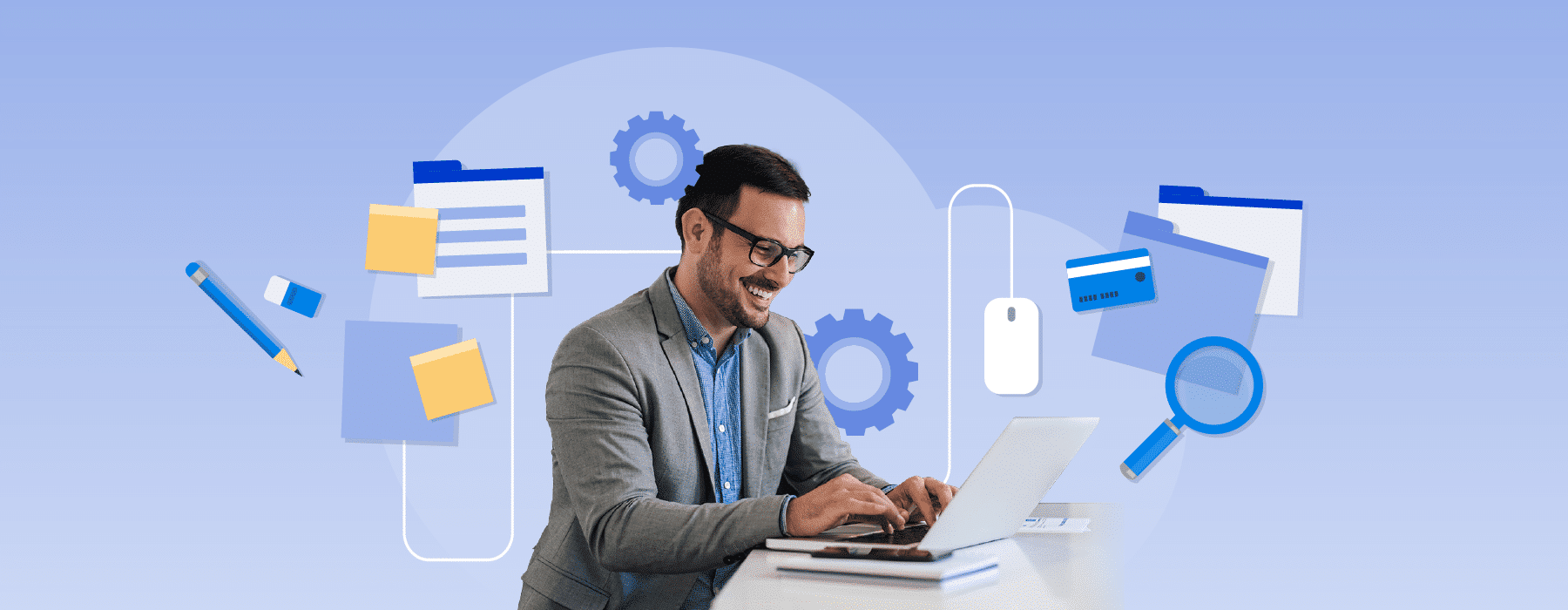 A man smiling happily at his phone looking at legal case management apps