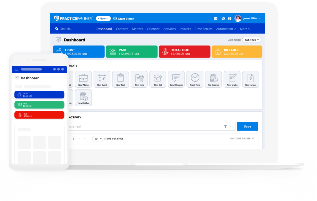 Intuitive Law Firm Software PracticePanther Intuitive Law Firm Software PracticePanther