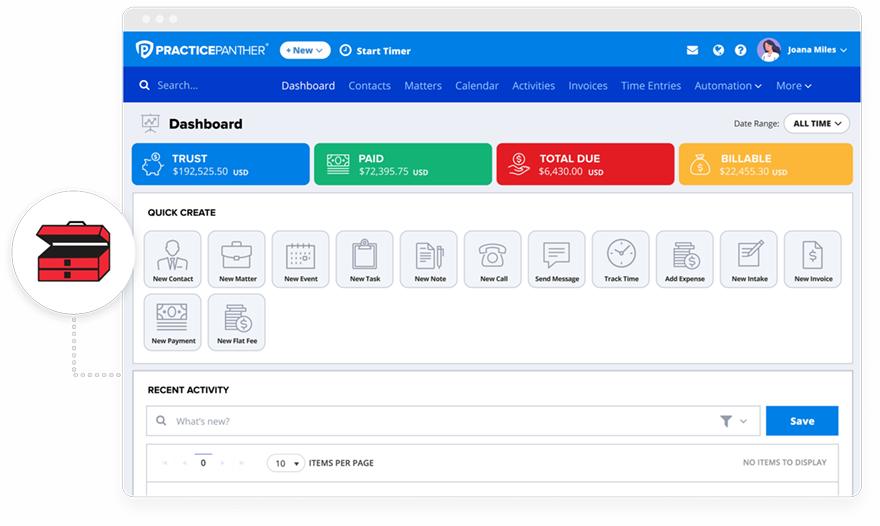 LawToolBox icon Integration with PracticePanther