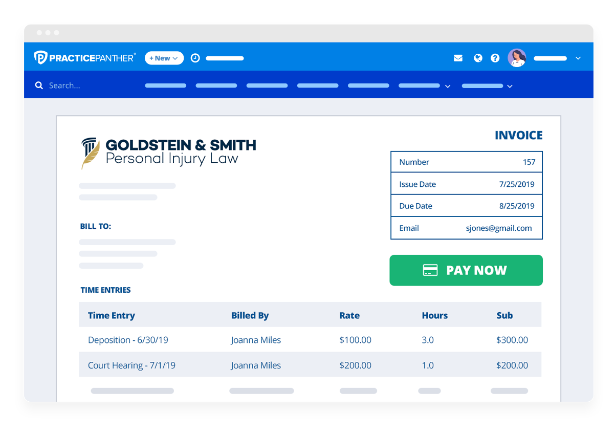 PracticePanther Legal Billing Software